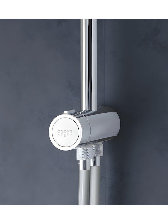 Grohe Tempesta Ρυθμιζόμενη Στήλη Ντουζ με Μπαταρία Ασημί