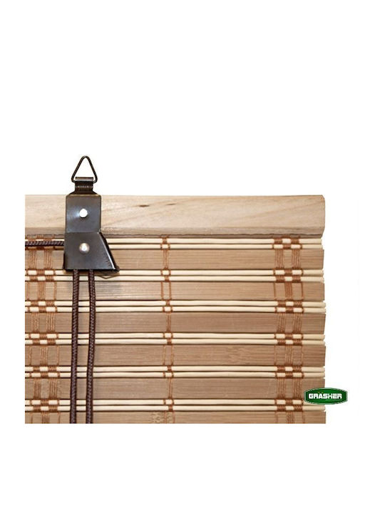 Grasher Shade Blind Bamboo in Brown Color L120xH180cm