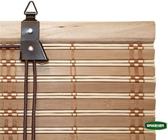 Grasher Shade Blind Bamboo in Brown Color L120xH180cm