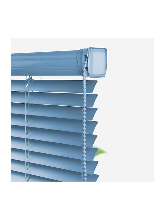 Jalousie Shade Blind Aluminum in Light Blue Color L60xH175cm