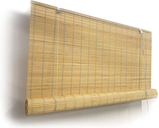 Woodware Στόρι Σκίασης Μπαμπού σε Μπεζ Χρώμα Π150xΥ220εκ.