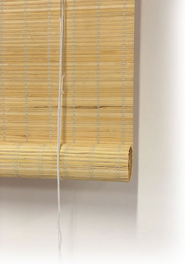 Woodware Στόρι Σκίασης Μπαμπού σε Μπεζ Χρώμα Π120xΥ220εκ.