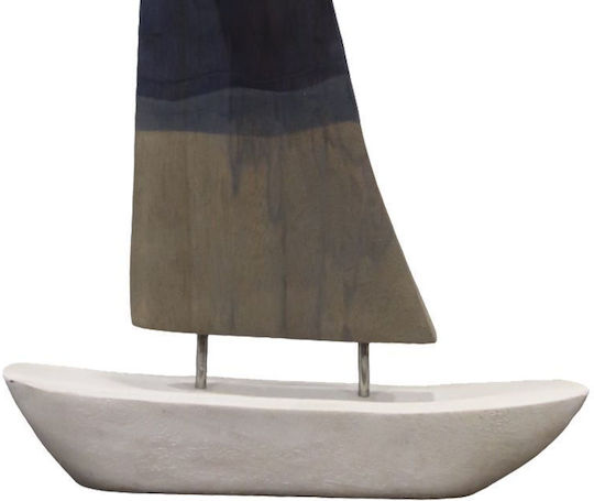 Inart Декоративен Металик Кораб 30.5x5x48.5см