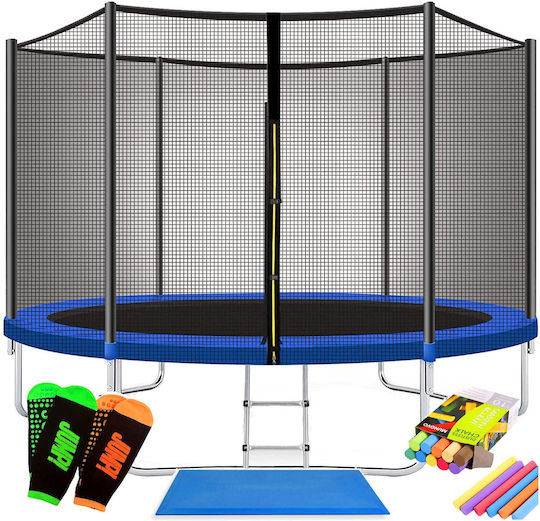 Trampolin Draußen Durchmesser 305cm mit Leiter & Netz
