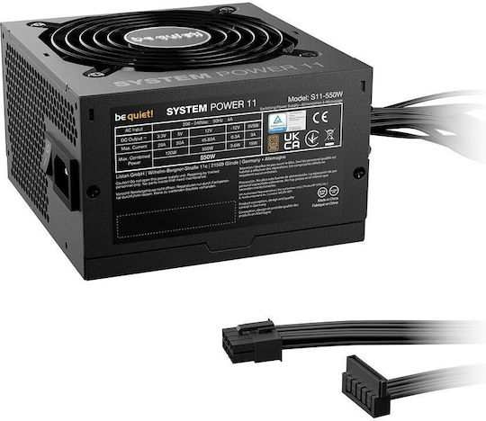 Be Quiet System Power 11 550W Μαύρο Τροφοδοτικό Υπολογιστή Full Wired 80 Plus Bronze