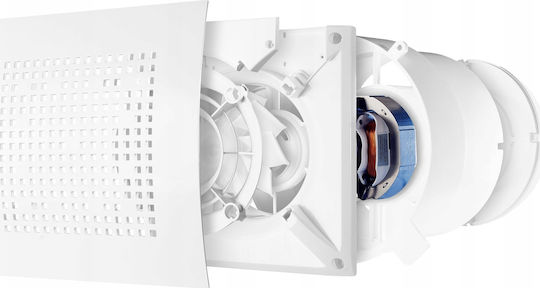 Awenta De perete Ventilator de Baie 100mm Alb