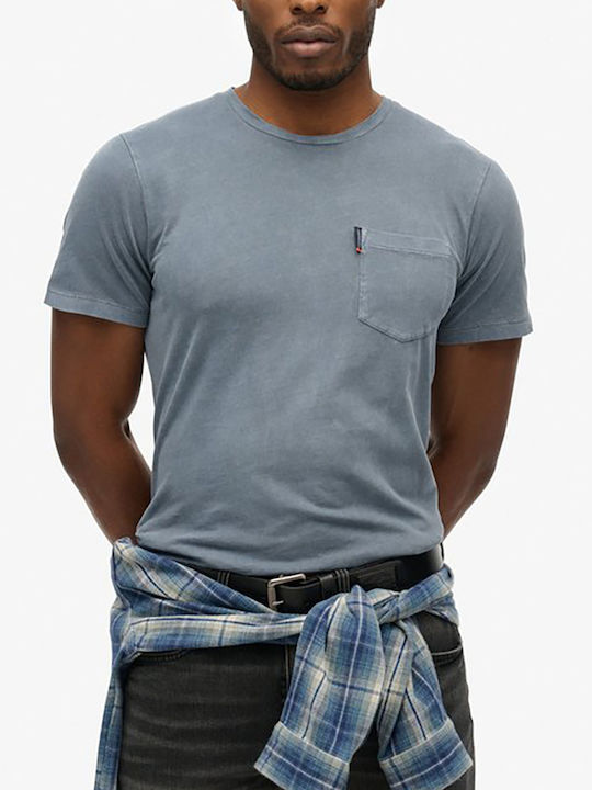 D2 Ovin T-shirt Blue, Washed Faded Navy