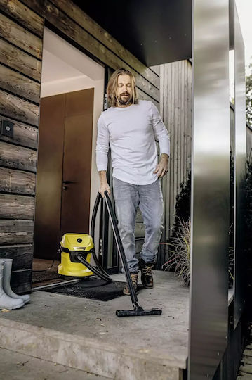 Karcher WD 3 V-15/4/20 Car Staubsauger Flüssigkeiten / Feststoffe 1000W mit Kunststoff Behälter 15Es