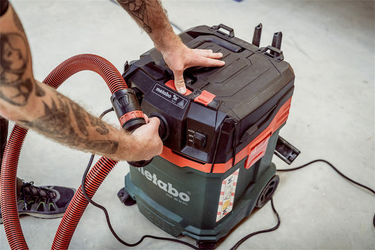 Metabo ASA 30 M PC Σκούπα Υγρών / Στερεών 1200W με Πλαστικό Κάδο 30lt