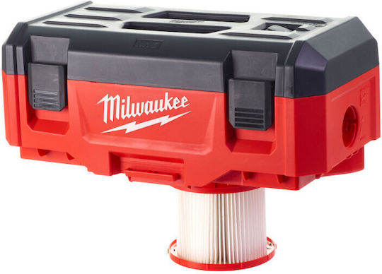 Milwaukee M18 VC2-0 Rechargeable Vacuum Wet / Dry Without Charger and Battery with Plastic Bin 7.5lt