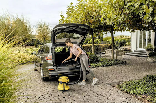Karcher WD 3 V-15/4/20 Car Staubsauger Flüssigkeiten / Feststoffe 1000W mit Kunststoff Behälter 15Es