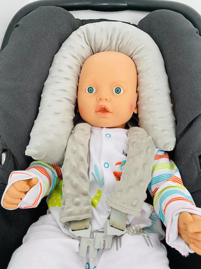 Възглавница За Седалка За Кола Newborn Baby Сива Mink