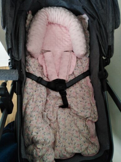 Autositzkissen Neugeborene Baby Rosa Mink
