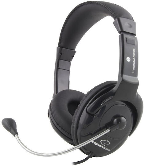 Esperanza EH101 On Ear Multimedia Ακουστικά με μικρόφωνο και σύνδεση 3.5mm Jack