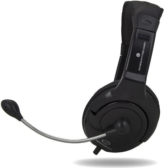 Esperanza EH101 On Ear Multimedia Ακουστικά με μικρόφωνο και σύνδεση 3.5mm Jack