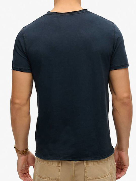 Slub' T-Shirt Blau