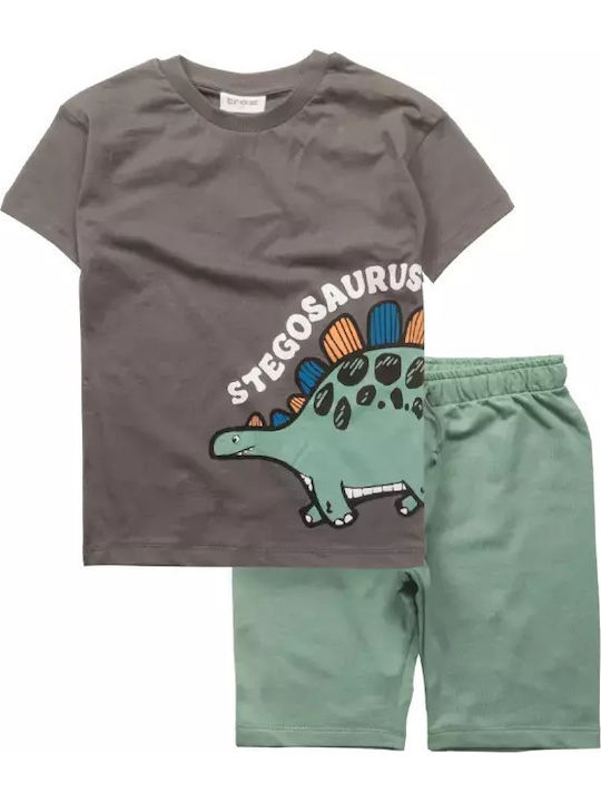 Kinder-Set mit Shorts Sommer 2Stück Anthracite