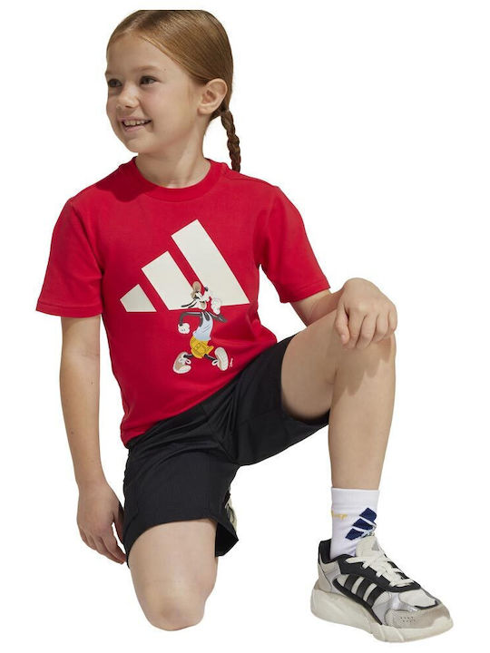 Kids' Set with Shorts Summer 2pcs Red Disney Mickey Mouse