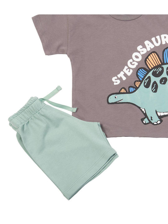 Kinder-Set mit Shorts Sommer 2Stück Anthracite