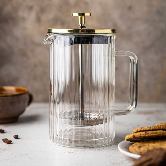 Klausberg Cafetieră cu Filtru Manual din Oțel Inoxidabil Auriu 350ml