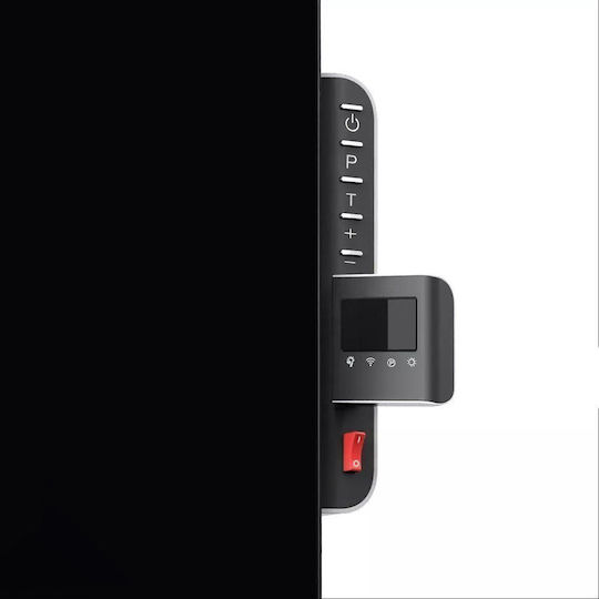 Maclean Energy Konvektorheizung Boden 600W mit elektronischem Thermostat und WiFi 100x55cm Schwarz