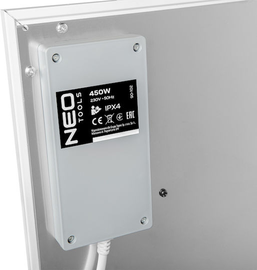 Neo Tools Convector Heater Wall 450W with Electronic Thermostat White