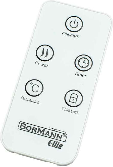 Bormann BEH5050 030706 Konvektorheizung Boden 2000W mit elektronischem Thermostat 96x47cm Weiß