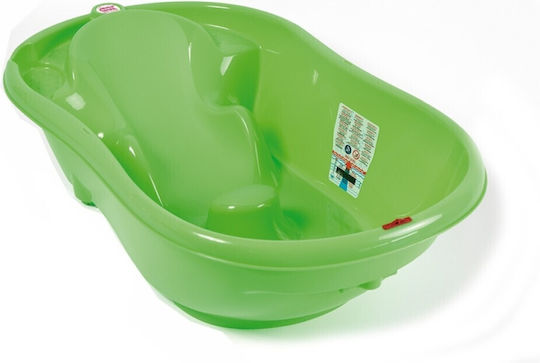 OK Baby Baby Bath Onda 2 with Thermometer Green