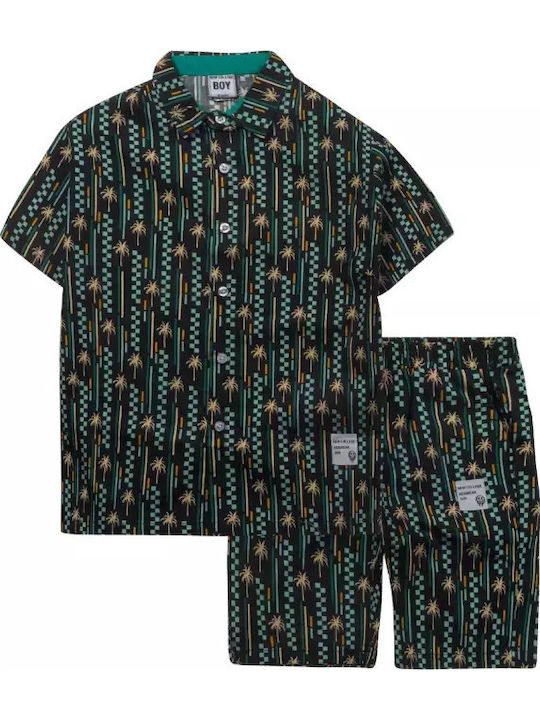 Kinder-Set mit Shorts Sommer 2Stück BLACK