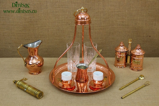 Coffee Pot Hot Sand Brewer Bronze Νο3 in Copper Color