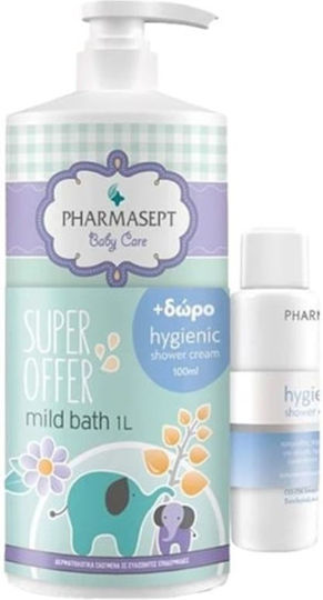 Pharmasept Mild Bath 1000мл с помпа & Хигиеничен душ крем 100 мл