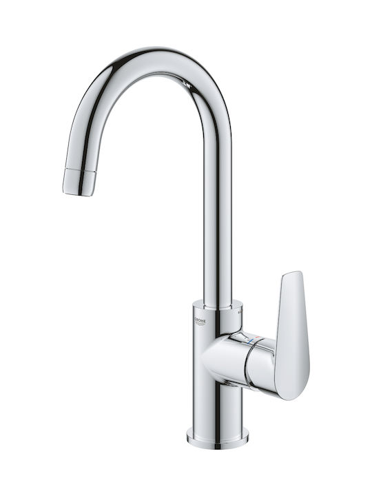 Grohe Αναμεικτική Μπαταρία Νιπτήρα Ψηλή Ασημί