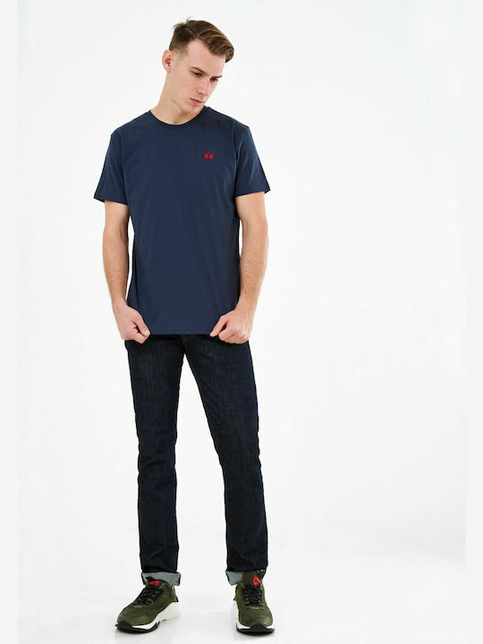 T-shirt Navy Μπλε