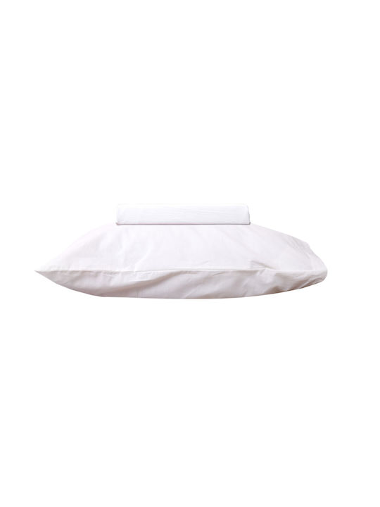 Viopros Βρεφικό Κουβερλί Βαμβακερό Λευκό 120x160cm