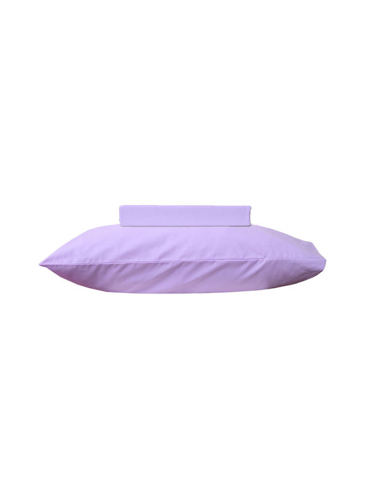 Viopros Βρεφικό Κουβερλί Βαμβακερό Λιλά 120x160cm