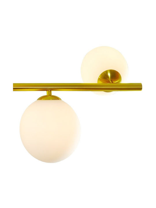 Domoletti Hängelampe Gold Schiene für 7 Lampen G9