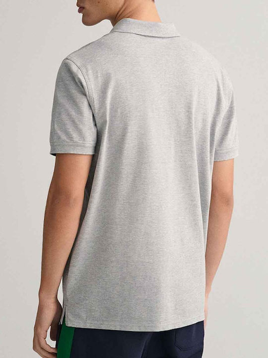 Contrast Polo T-shirt Γκρι