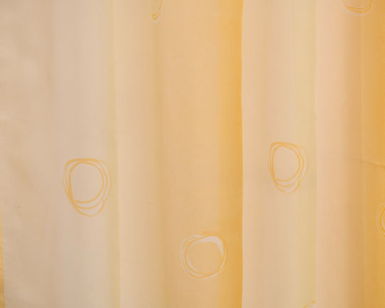 Viopros Curtain With Pencil Pleat Yellow 140x270cm