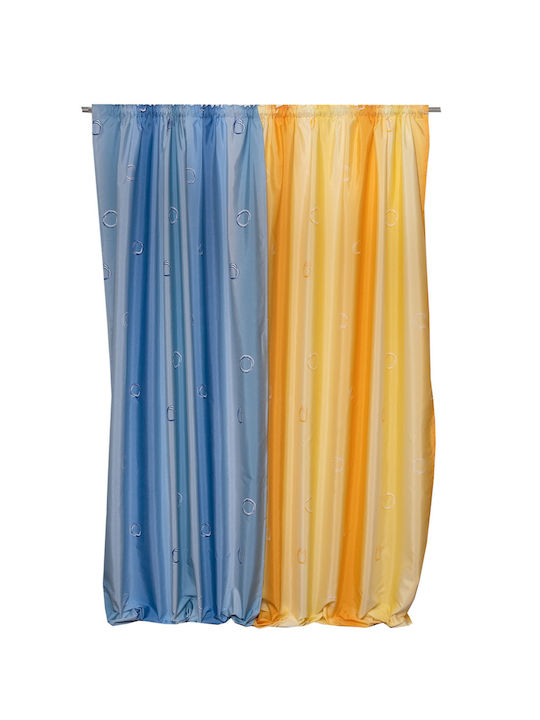 Viopros Curtain with Pencil Pleat Yellow 270x280cm