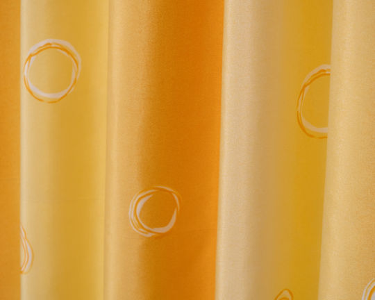 Viopros Curtain with Pencil Pleat Yellow 270x280cm