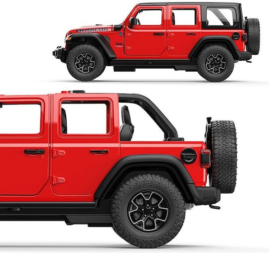 Jeep Wrangler Rubicon 4xe Toy Car 1:24 Ras64610_Rosu