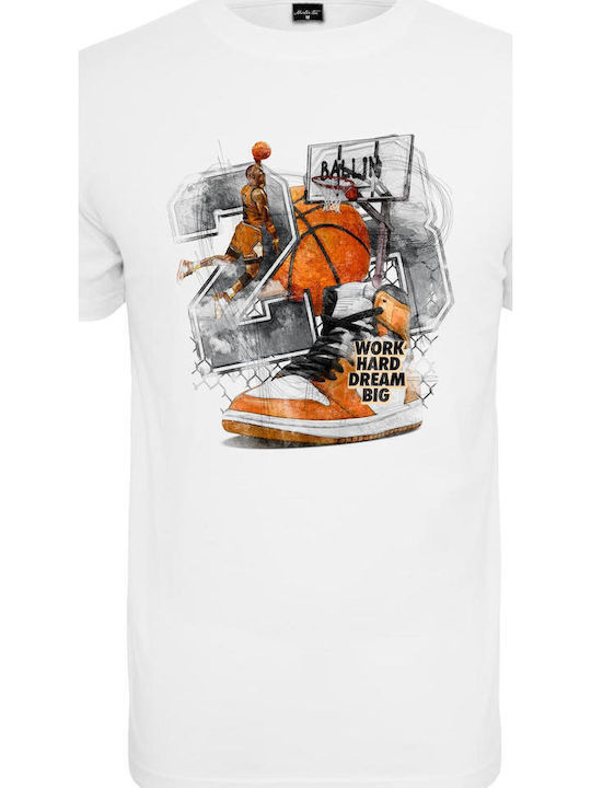Vintage Ballin T-shirt Λευκό