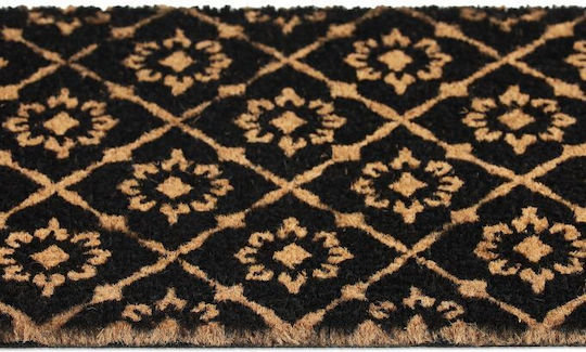 Relaxdays Covor de Intrare din Cocos cu Suport Antiderapant Maro 60x40buc Grosime 15mm