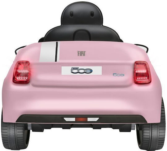 Fiat 500e Μονοθέσιο με Τηλεκοντρόλ Τύπου 12 Volt Ροζ για 3+ Ετών