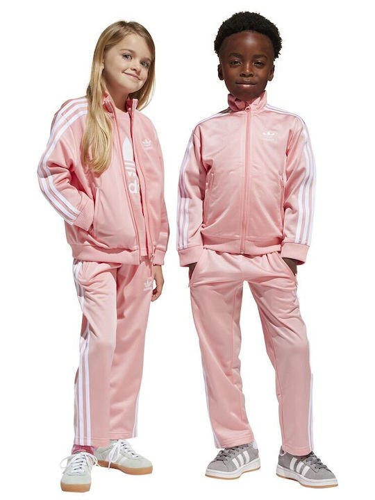 adidas Kids Sweatpants Pink Adicolor Firebird Track Suit JC9152