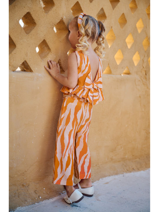 Kids' Set with Pants Summer 2pcs Orange