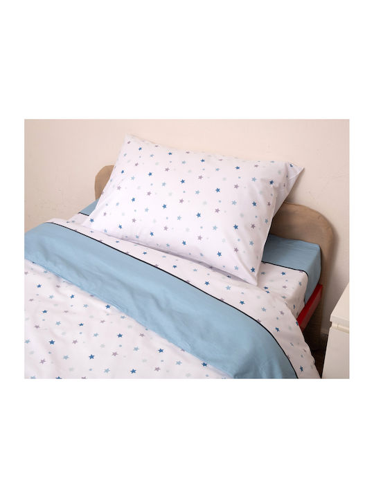 Viopros Duvet Cover Set Cotton Single with Pillowcase 160x240 Ciell
