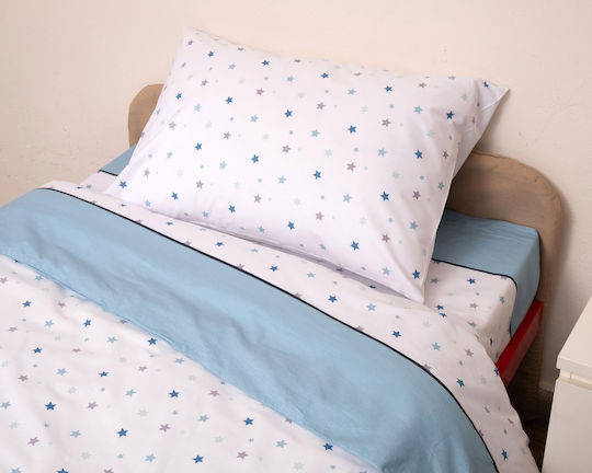 Viopros Duvet Cover Set Cotton Single with Pillowcase 160x240 Ciell