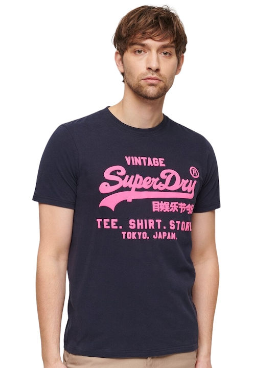 Neon Vl T-shirt Navy Blue