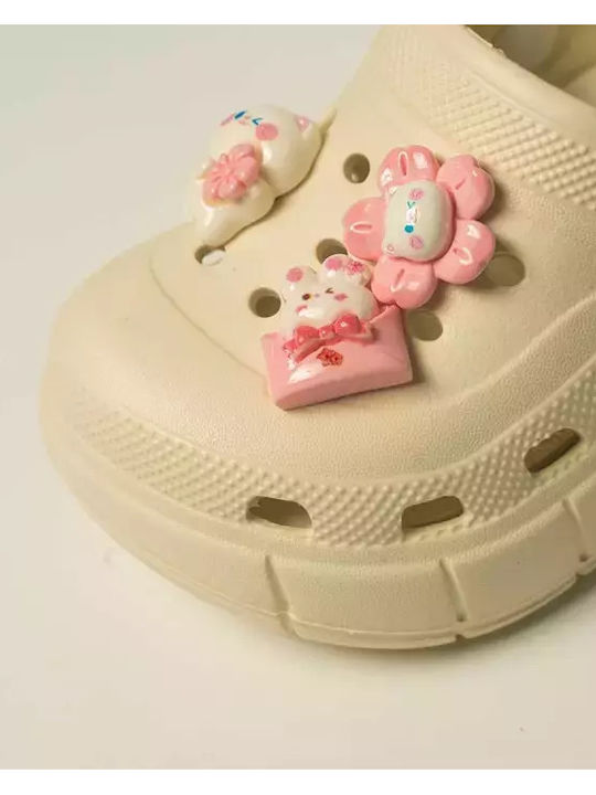 Children's Beach Clogs Beige